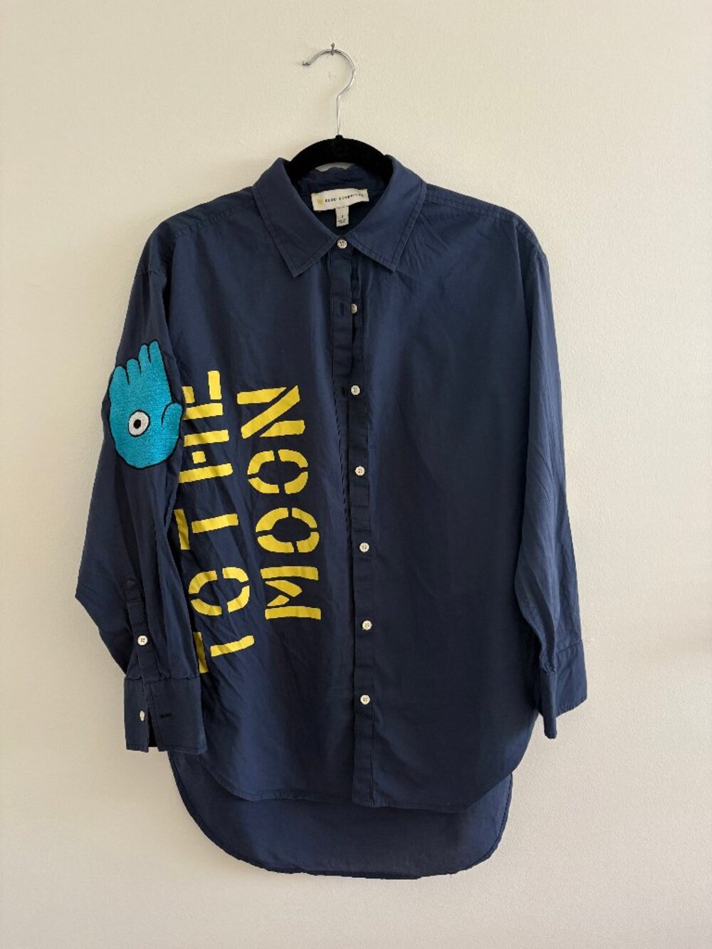 Kerri Rosenthal To The Moon Button Down